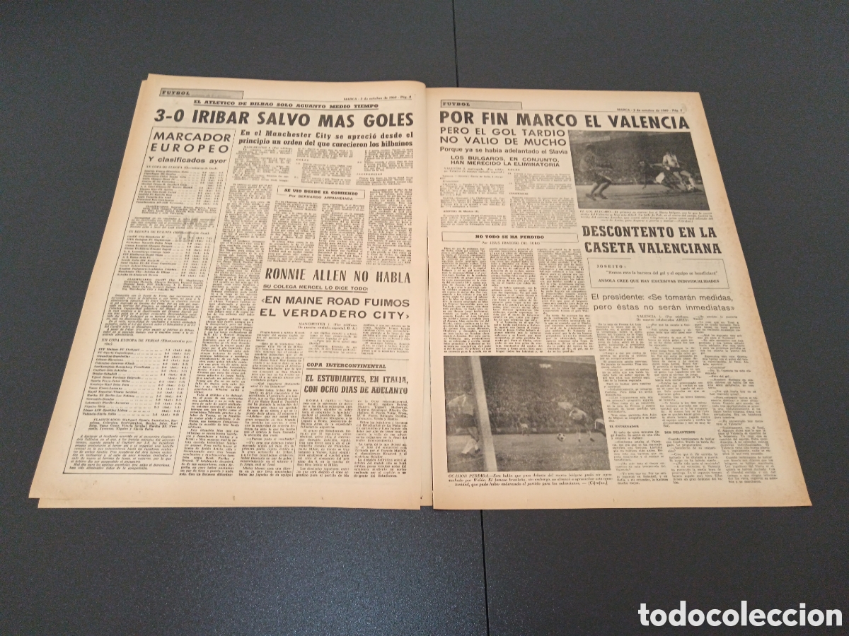 Coleccionismo deportivo: MARCA 02/10/1969 - Foto 3