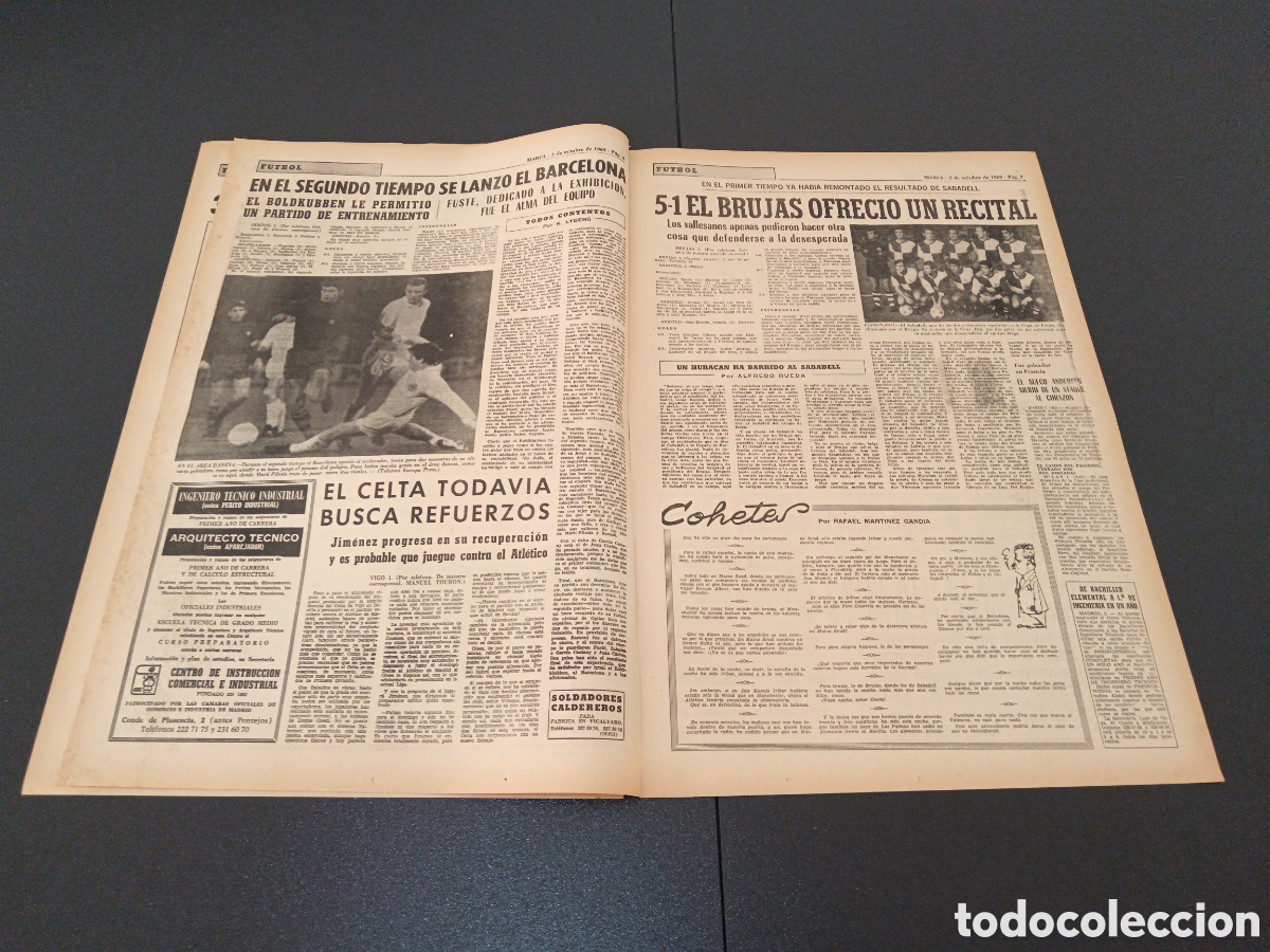 Coleccionismo deportivo: MARCA 02/10/1969 - Foto 4