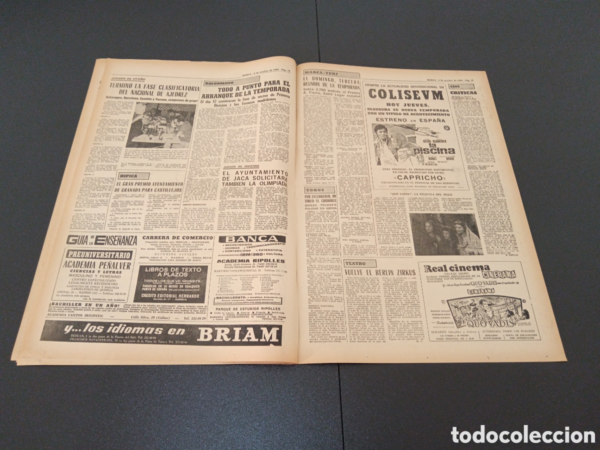 Coleccionismo deportivo: MARCA 02/10/1969 - Foto 6