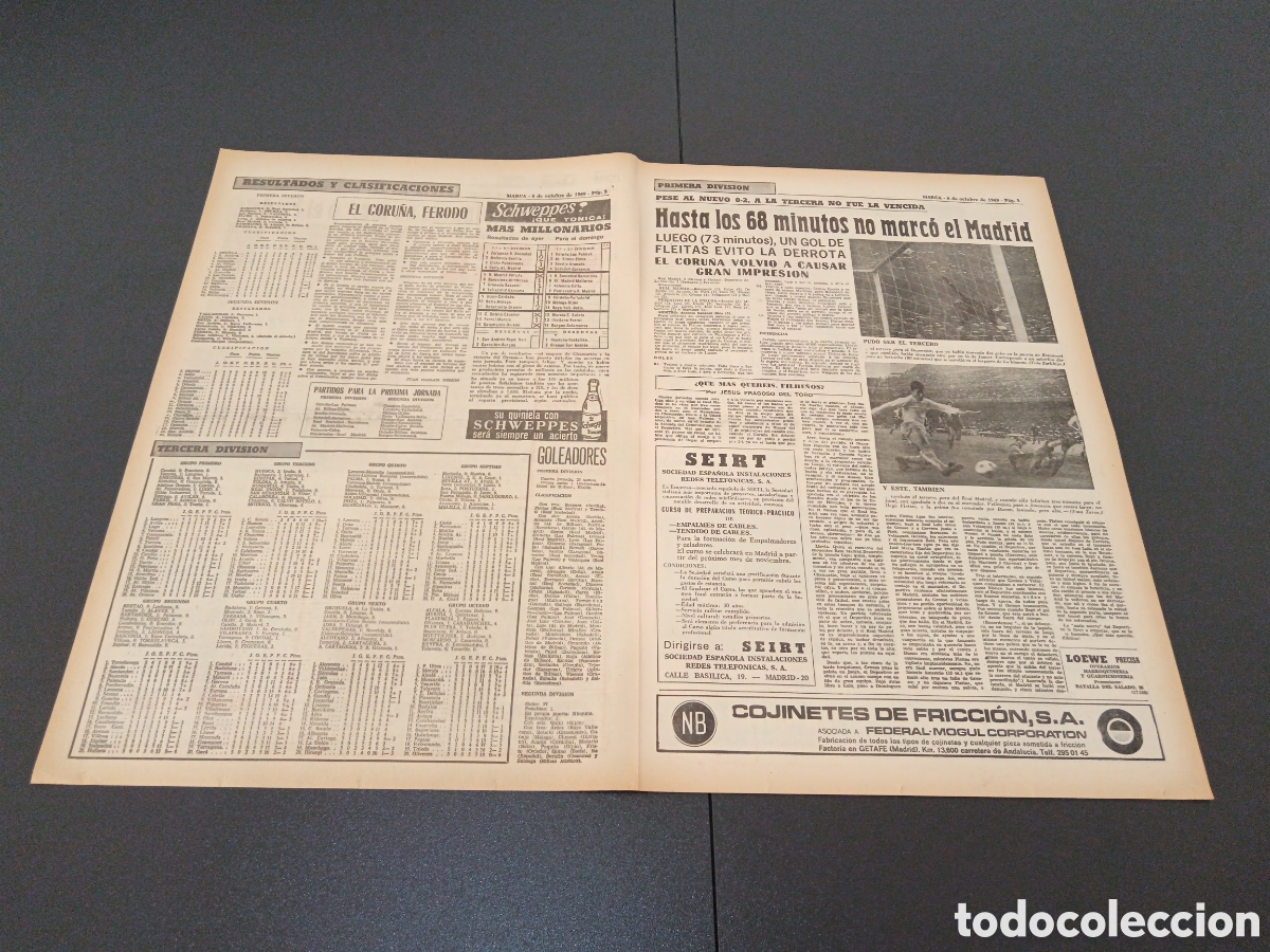 Coleccionismo deportivo: MARCA 06/10/1969 - Foto 2