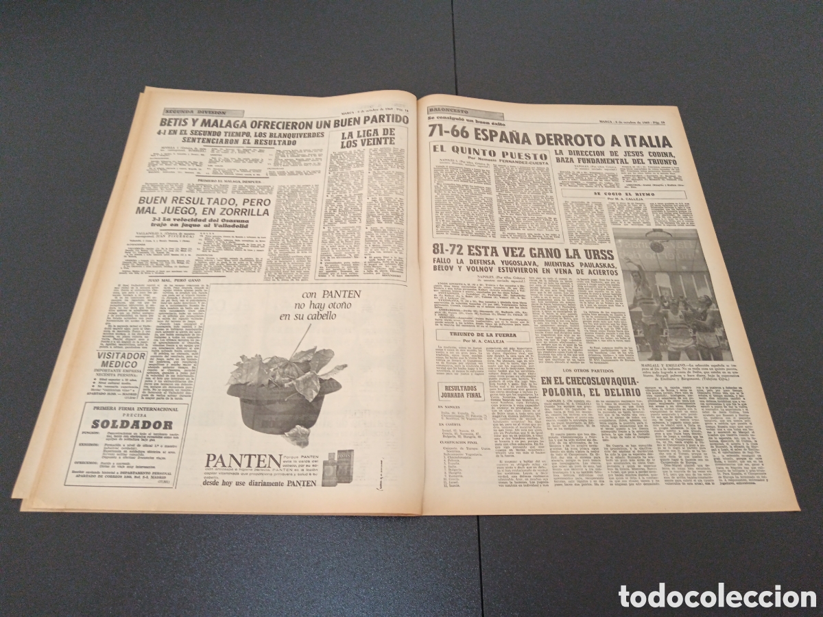 Coleccionismo deportivo: MARCA 06/10/1969 - Foto 9
