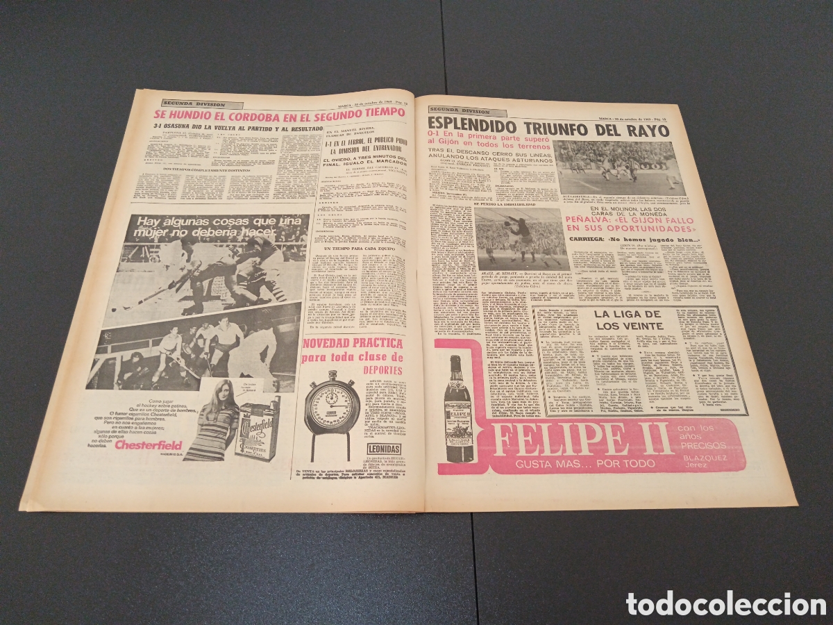 Coleccionismo deportivo: MARCA 20/10/1969 - Foto 7