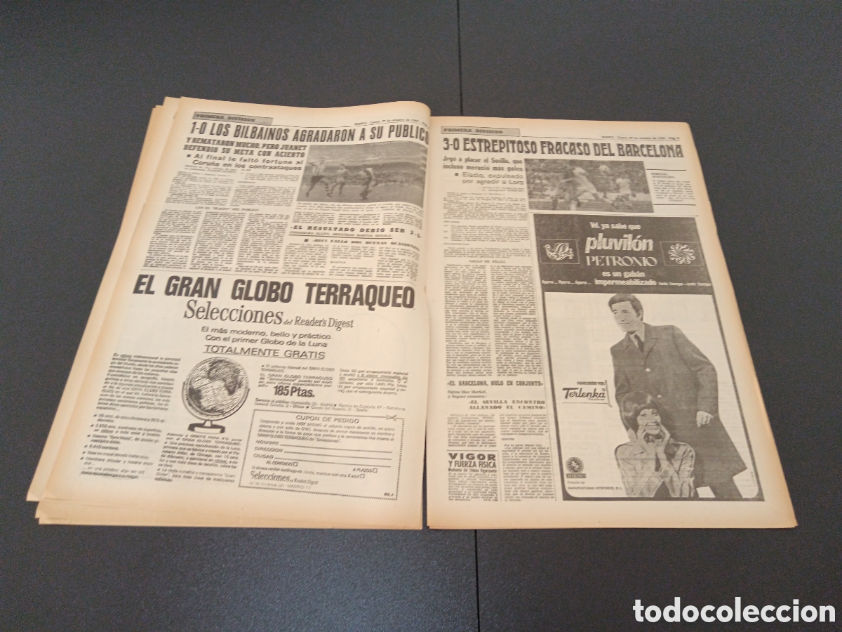 Coleccionismo deportivo: MARCA 27/10/1969 - Foto 5