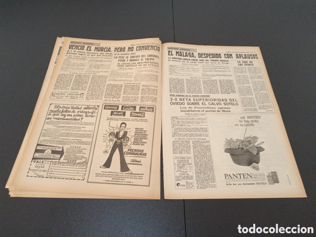 Coleccionismo deportivo: MARCA 27/10/1969 - Foto 10