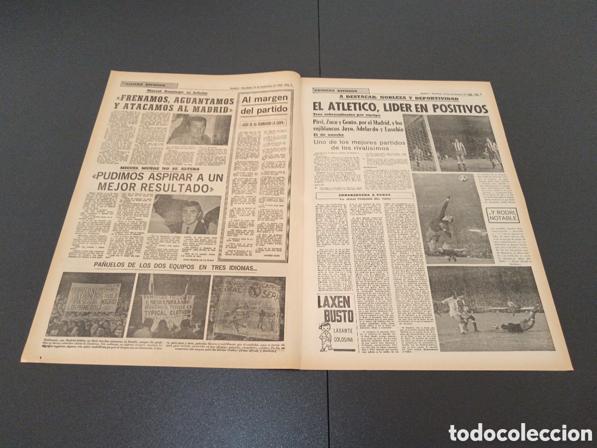 Coleccionismo deportivo: MARCA 16/11/1969 - Foto 2
