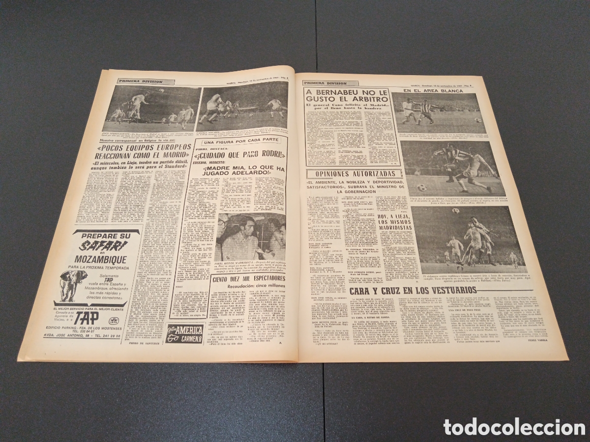Coleccionismo deportivo: MARCA 16/11/1969 - Foto 3