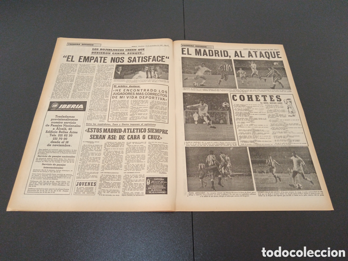 Coleccionismo deportivo: MARCA 16/11/1969 - Foto 4