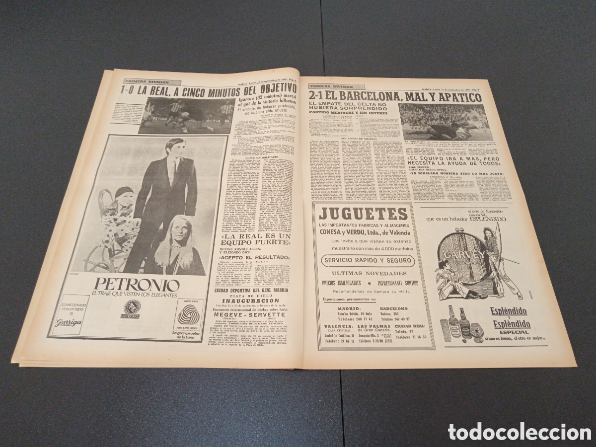Coleccionismo deportivo: MARCA 17/11/1969 - Foto 4