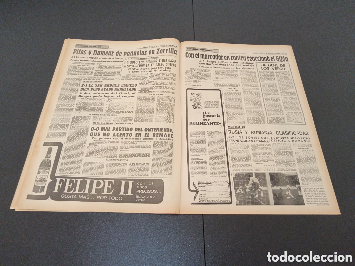 Coleccionismo deportivo: MARCA 17/11/1969 - Foto 7
