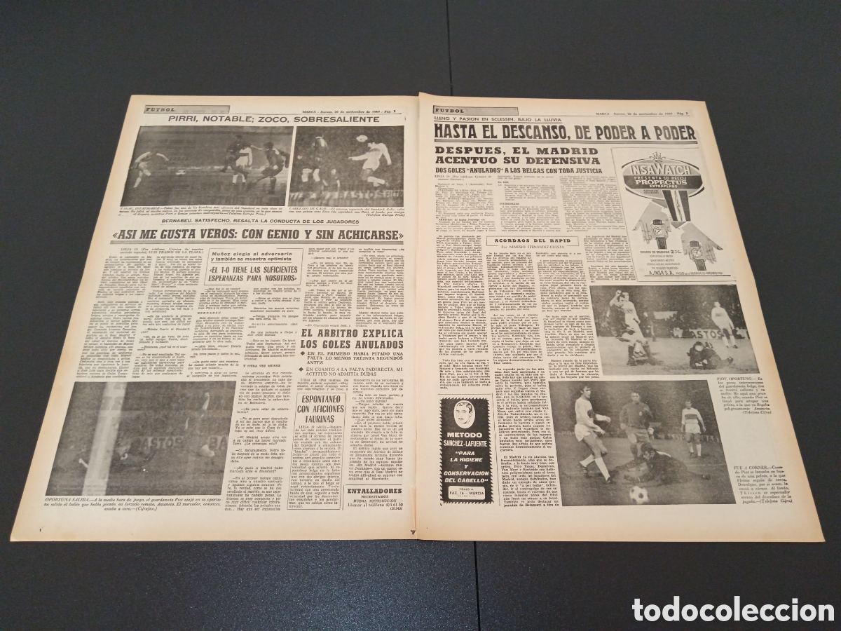 Coleccionismo deportivo: MARCA 20/11/1969 - Foto 2