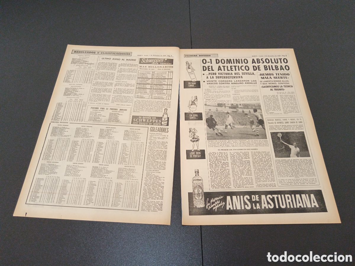 Coleccionismo deportivo: MARCA 01/12/1969 - Foto 2