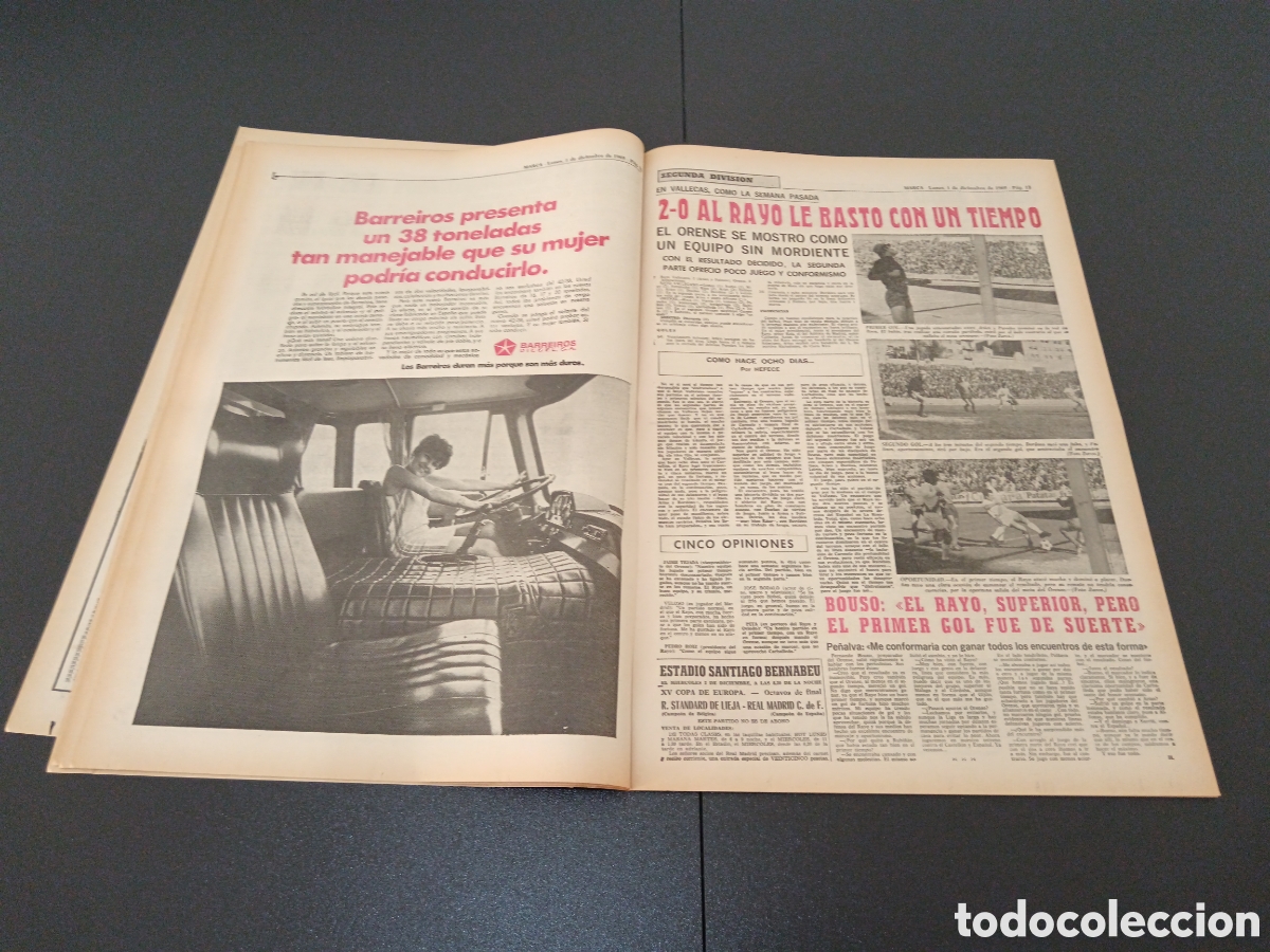 Coleccionismo deportivo: MARCA 01/12/1969 - Foto 7