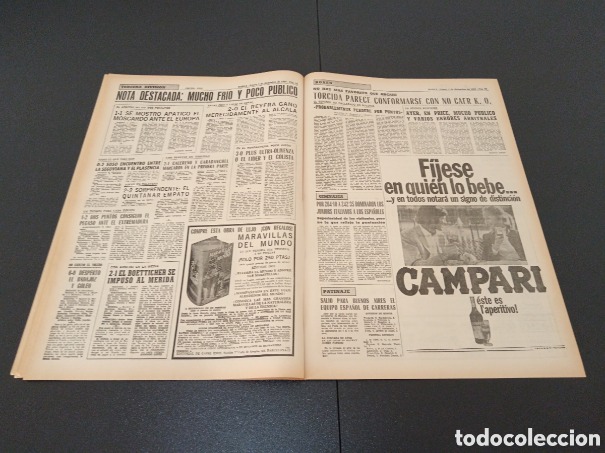 Coleccionismo deportivo: MARCA 01/12/1969 - Foto 9