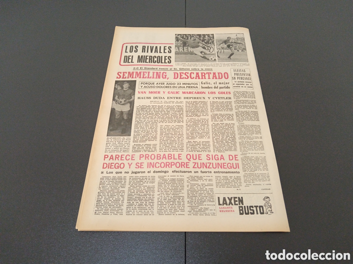 Coleccionismo deportivo: MARCA 01/12/1969 - Foto 11
