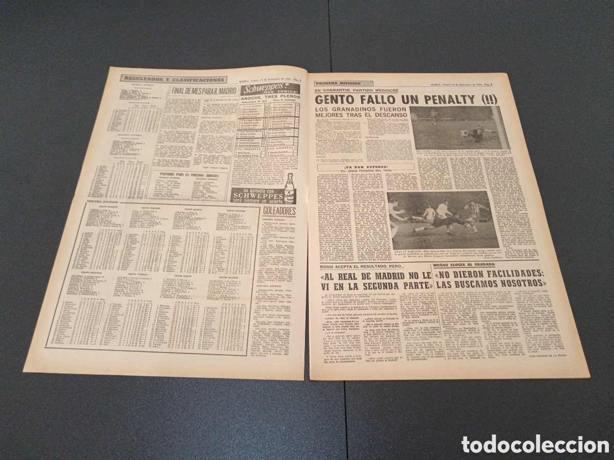 Coleccionismo deportivo: MARCA 15/12/1969 - Foto 2