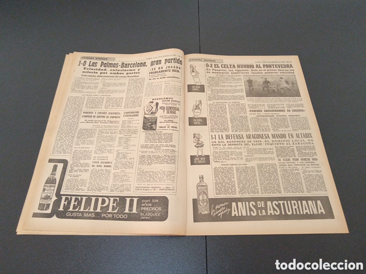 Coleccionismo deportivo: MARCA 15/12/1969 - Foto 6