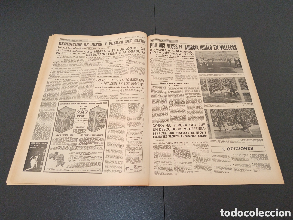 Coleccionismo deportivo: MARCA 15/12/1969 - Foto 8