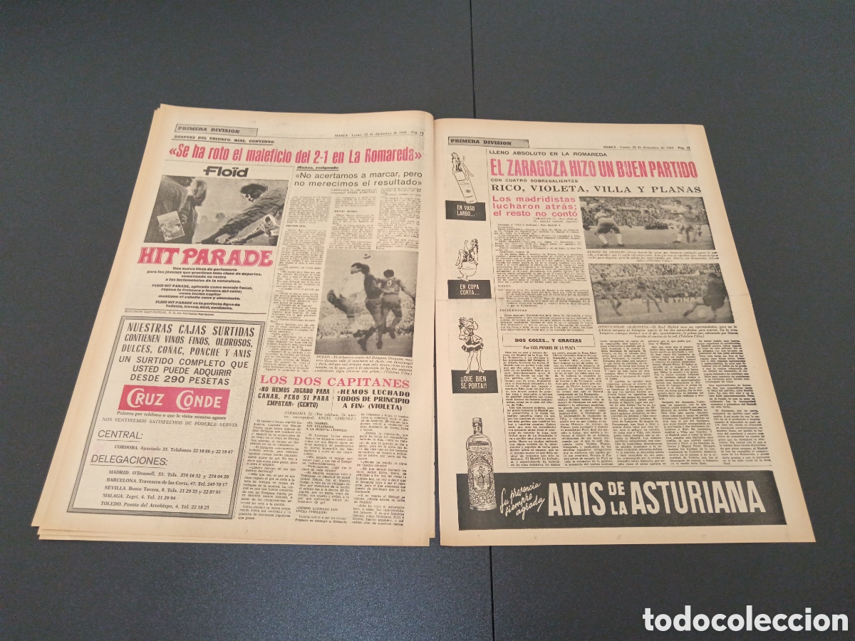 Coleccionismo deportivo: MARCA 22/12/1969 - Foto 7