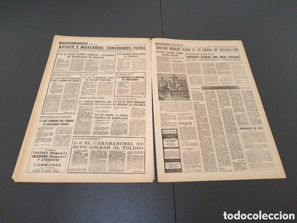 Coleccionismo deportivo: MARCA 22/12/1969 - Foto 10