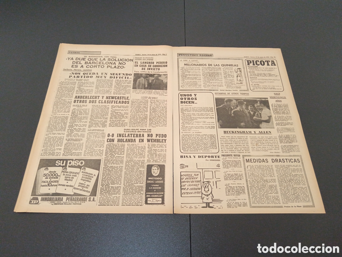 Coleccionismo deportivo: MARCA 15/01/1970 - Foto 3