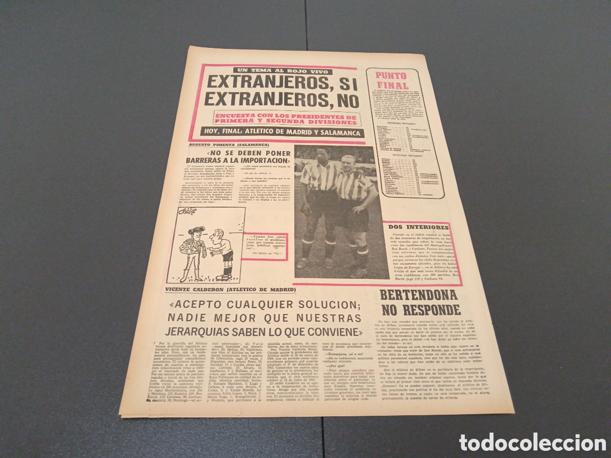 Coleccionismo deportivo: MARCA 15/01/1970 - Foto 4