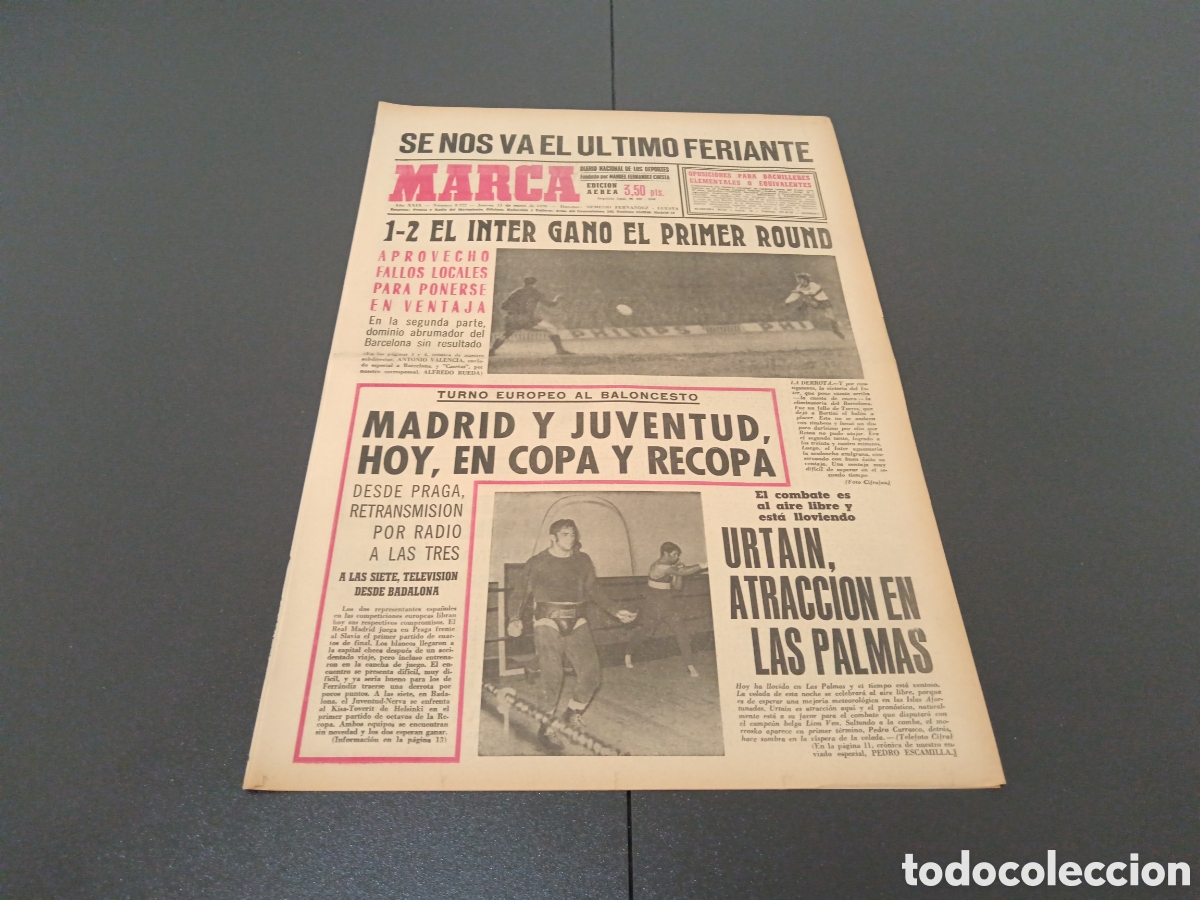 Coleccionismo deportivo: MARCA 15/01/1970 - Foto 1