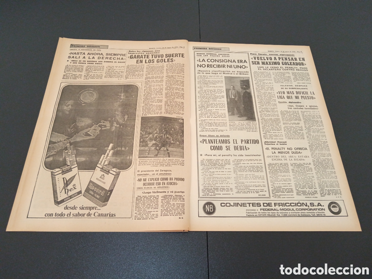 Coleccionismo deportivo: MARCA 19/01/1970 - Foto 3
