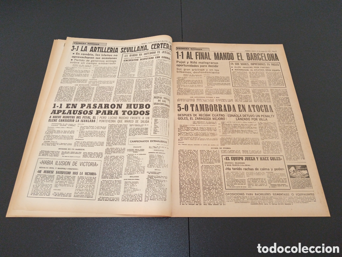 Coleccionismo deportivo: MARCA 19/01/1970 - Foto 5