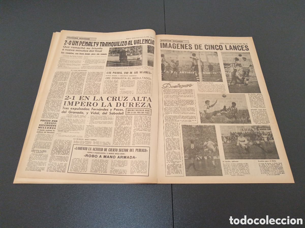 Coleccionismo deportivo: MARCA 19/01/1970 - Foto 6