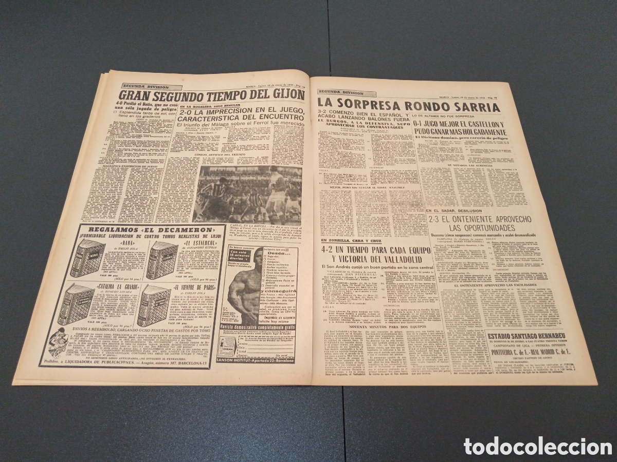 Coleccionismo deportivo: MARCA 19/01/1970 - Foto 8