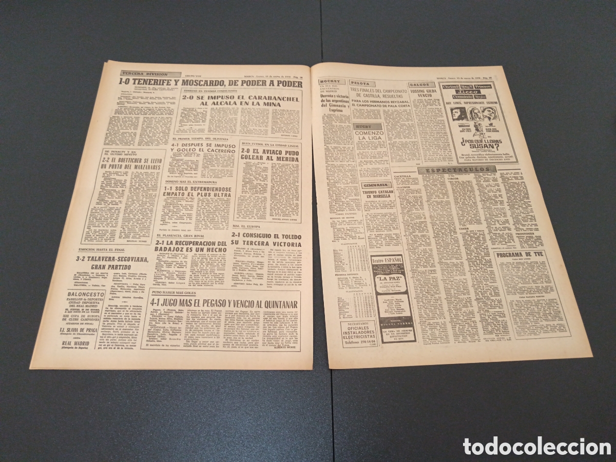 Coleccionismo deportivo: MARCA 19/01/1970 - Foto 9
