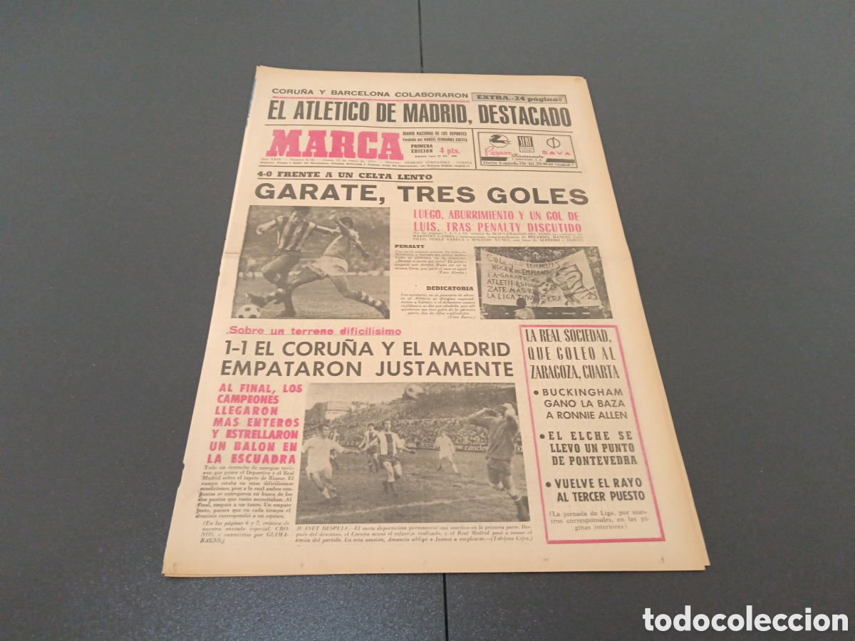 Coleccionismo deportivo: MARCA 19/01/1970 - Foto 1