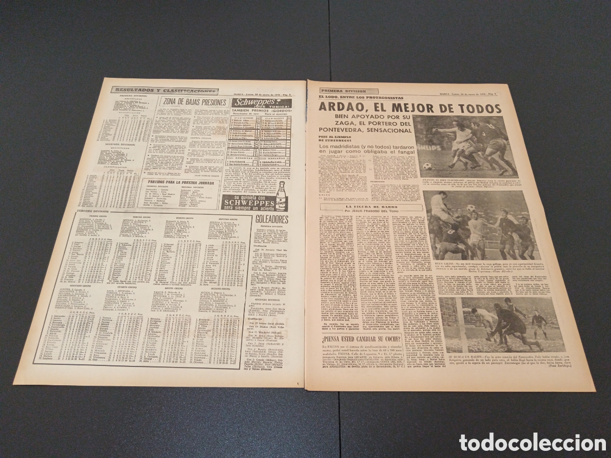 Coleccionismo deportivo: MARCA 26/01/1970 - Foto 2