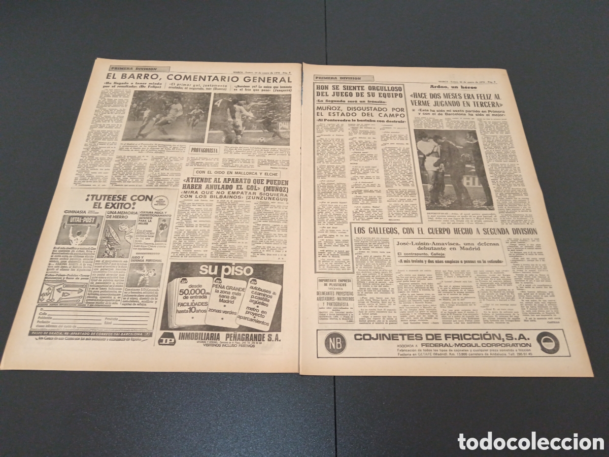 Coleccionismo deportivo: MARCA 26/01/1970 - Foto 3
