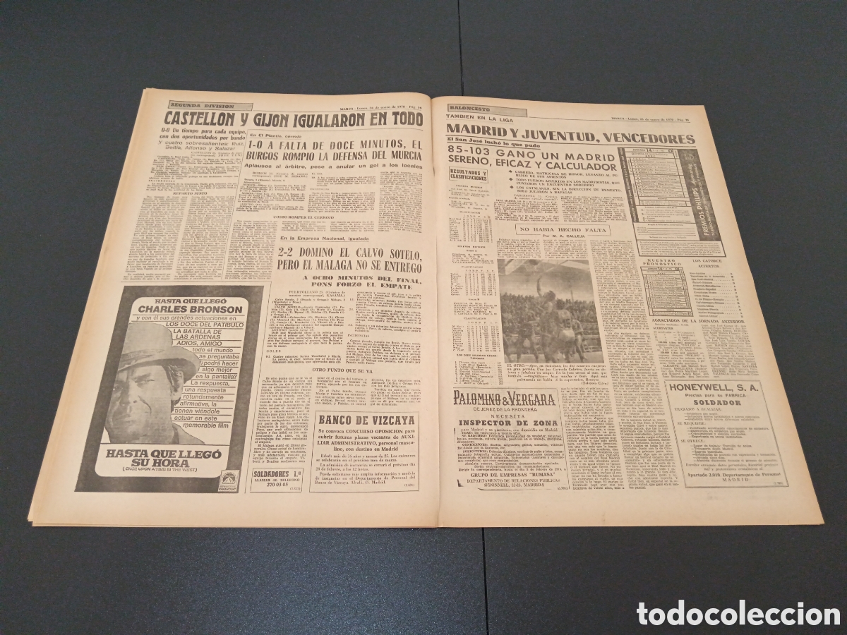 Coleccionismo deportivo: MARCA 26/01/1970 - Foto 9