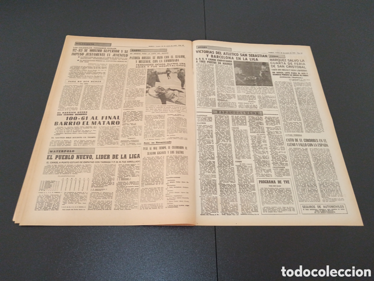Coleccionismo deportivo: MARCA 26/01/1970 - Foto 10