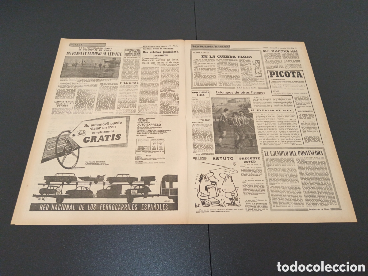 Coleccionismo deportivo: MARCA 29/01/1970 - Foto 3