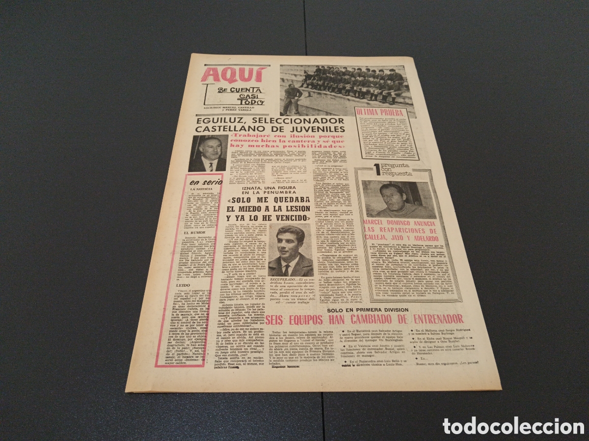 Coleccionismo deportivo: MARCA 29/01/1970 - Foto 4