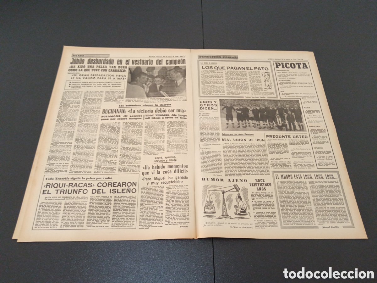 Coleccionismo deportivo: MARCA 30/01/1970 - Foto 3