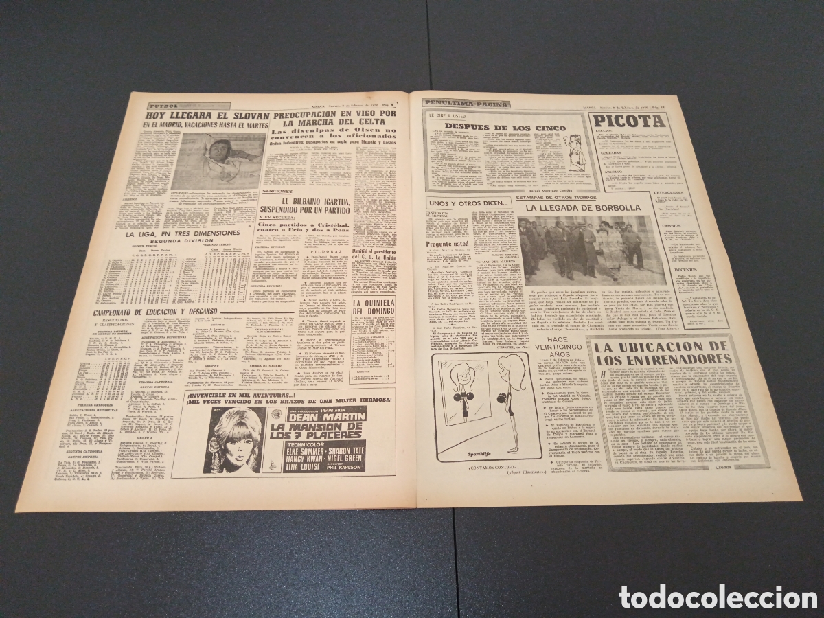 Coleccionismo deportivo: MARCA 05/02/1970 - Foto 5