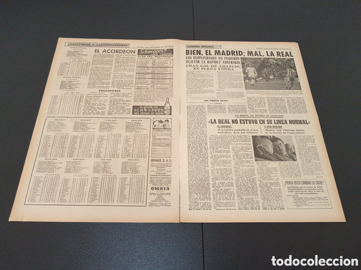 Coleccionismo deportivo: MARCA 16/02/1970 - Foto 2