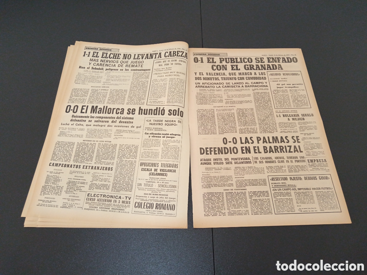 Coleccionismo deportivo: MARCA 16/02/1970 - Foto 6