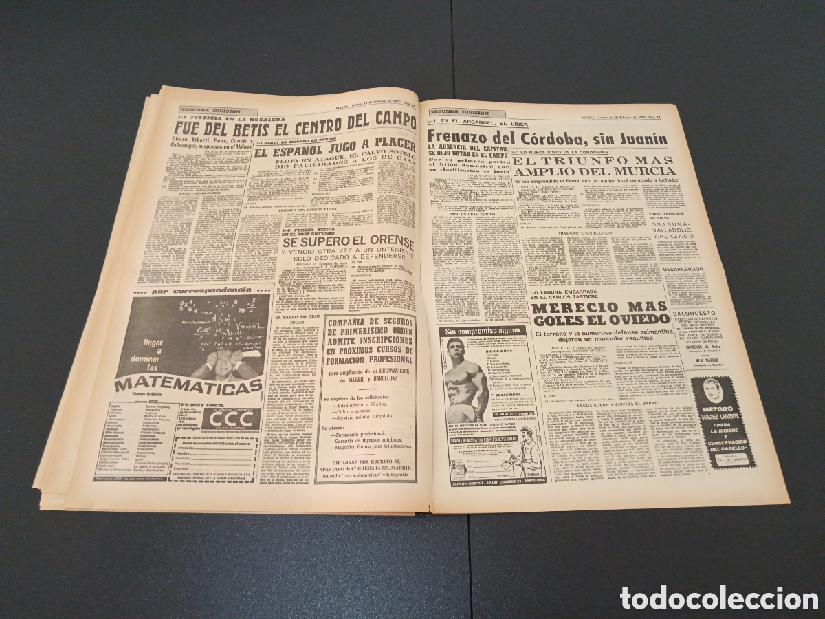 Coleccionismo deportivo: MARCA 16/02/1970 - Foto 9
