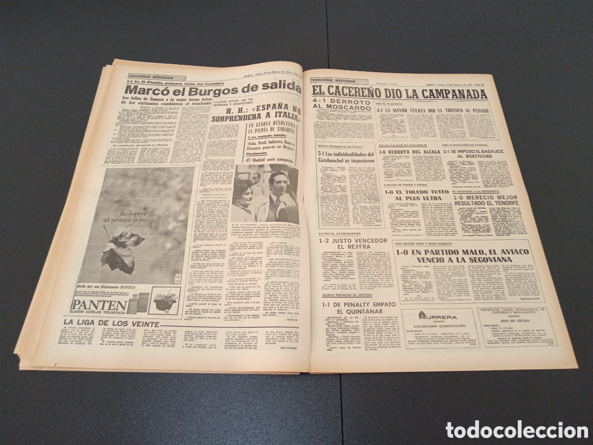 Coleccionismo deportivo: MARCA 16/02/1970 - Foto 10