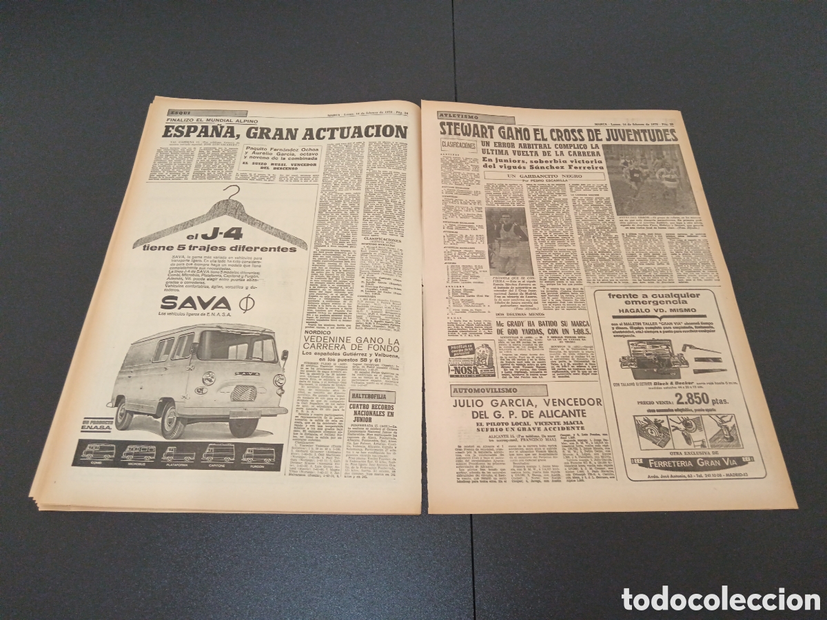 Coleccionismo deportivo: MARCA 16/02/1970 - Foto 13