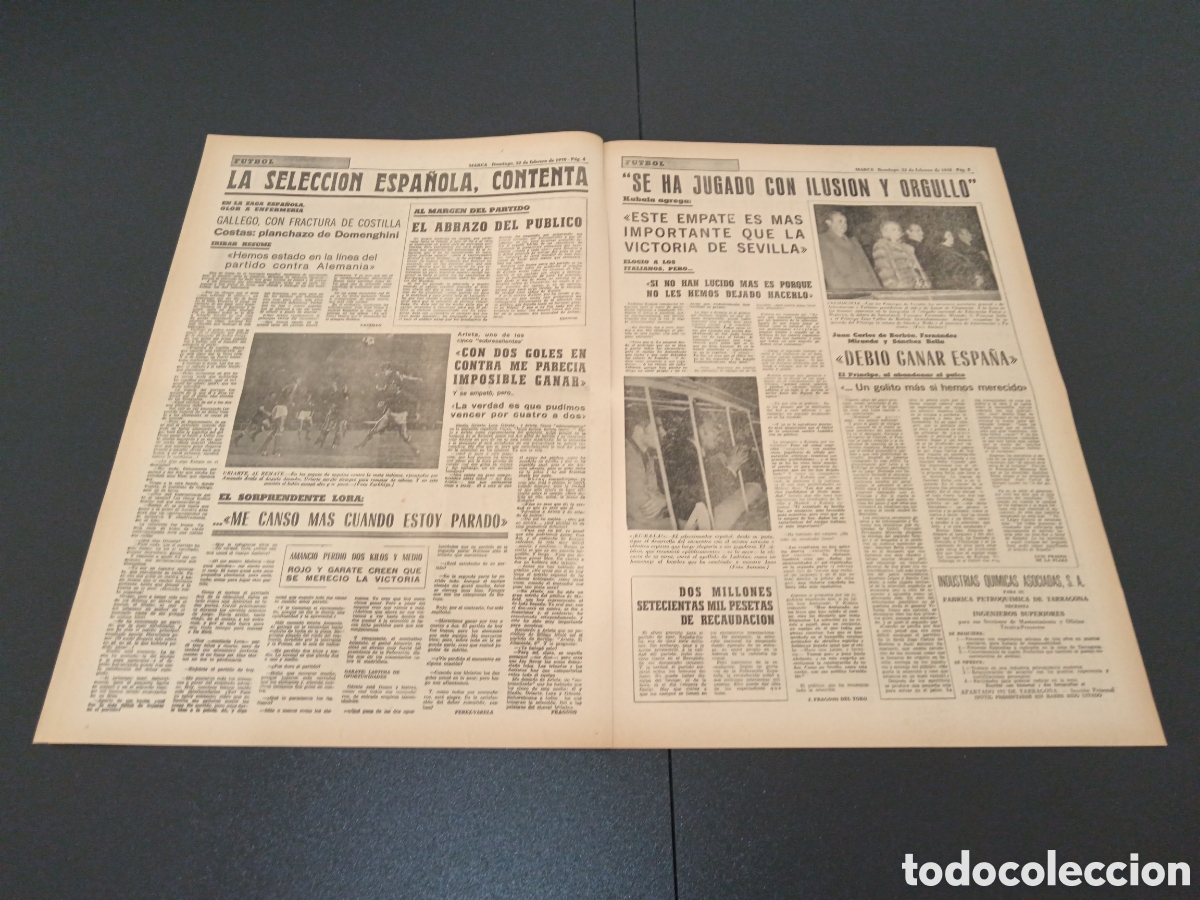 Coleccionismo deportivo: MARCA 22/02/1970 - Foto 3