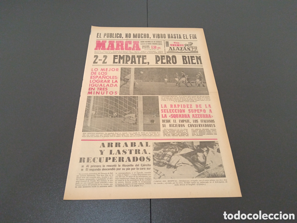 Coleccionismo deportivo: MARCA 22/02/1970 - Foto 1