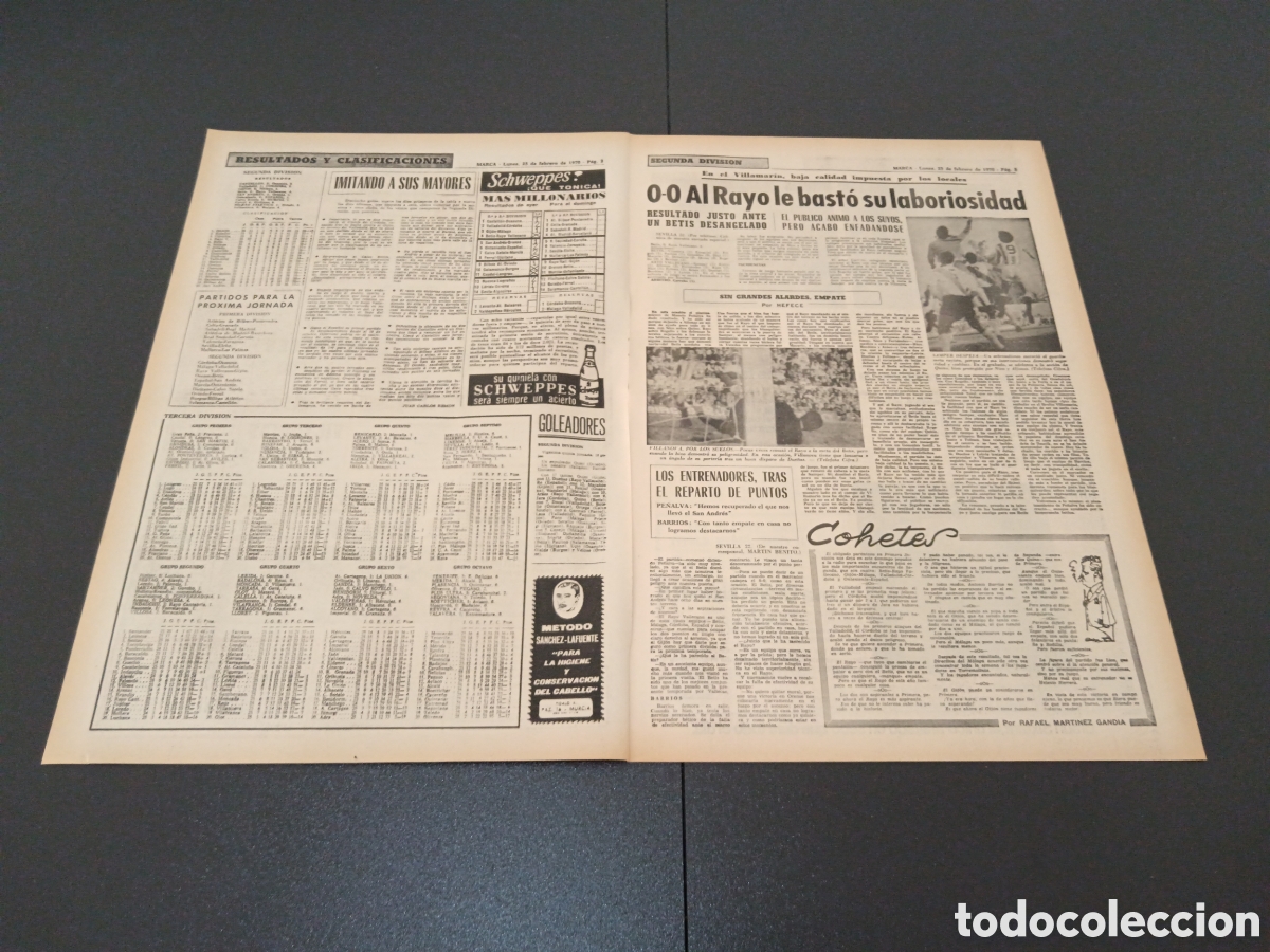 Coleccionismo deportivo: MARCA 23/02/1970 - Foto 2