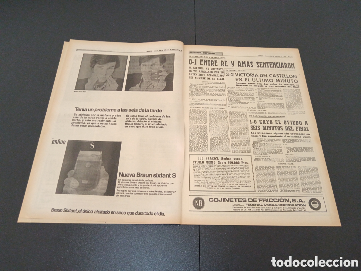 Coleccionismo deportivo: MARCA 23/02/1970 - Foto 3