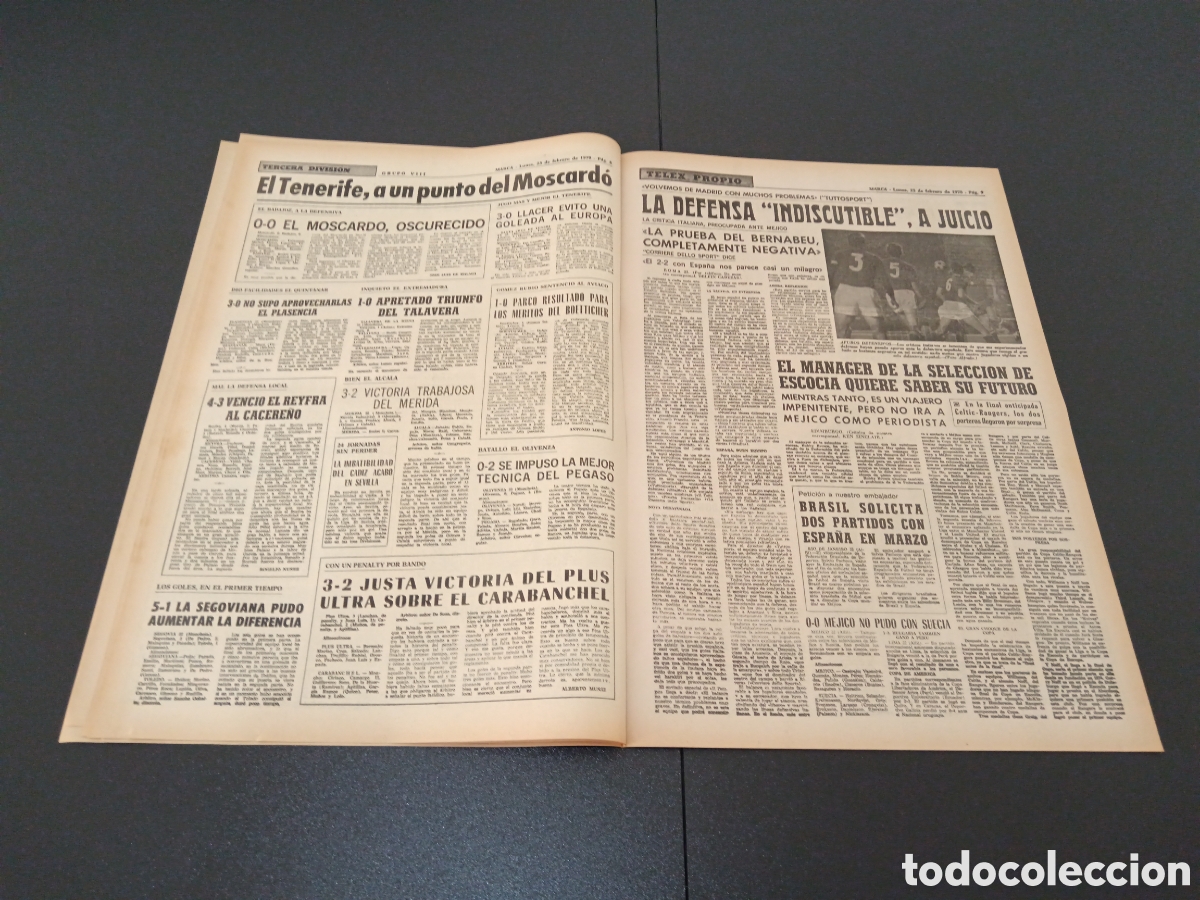 Coleccionismo deportivo: MARCA 23/02/1970 - Foto 5
